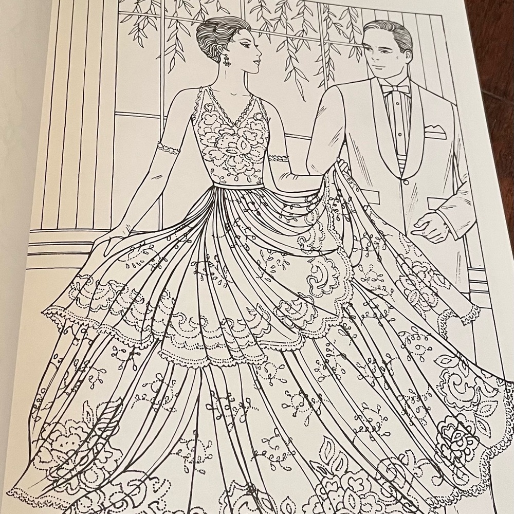 Coloring Book Set - Fabulous Fashions & Art Nouveau - Picture 3 of 8